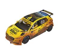 SCALEXTRIC - Véhicule de Course Classic - Voiture Slot - Échelle 1:32 (Skoda Fabia WRC2 - Fusée Suárez Mud Effect)