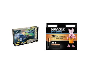 ScalextricMicroBatmanvsTheRiddler-batteriebetriebeneRennsets,Slot-Car-RennstreckenfürKinderab4Jahren,inklusive2xAutos,1xStrecken-Set,1xBatterie-Powerbase,2xControllerund + Duracell Optimum Batterien A