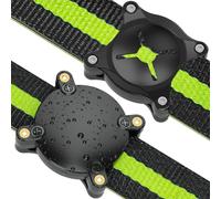SCALLOP Lot de 2 supports de collier AirTag pour chien, étanche IP68, en TPU rigide, ultra léger, petite boucle arrière adaptée à tous les colliers Airtag pour chien et chat, compatible Apple AirTag