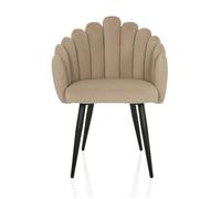 SCALLORE - Chaise de salle à manger Beige