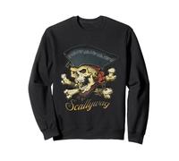 Scallywag Tête de Mort Pirate et os croisés Jolly Roger Sweatshirt