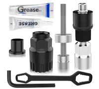 Scalnuvyyh Extracteur de manivelle de vélo et de pédalier, extracteur de manivelle de vélo pour clé de 16 mm, kit d'outils d'extraction de pédalier de vélo compatible avec (Shimano/ISIS/Octalink)