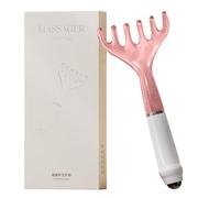 Scalp Comb, Six Claw Resin Head Massager, 6.61x2.76x0.98 Inch Relaxing Massage Tool & Hair Cleansing Aid, Travel Friendly Grooming Suitable for Women, Men, Salon, and Home Spa Care