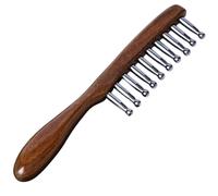 Scalp Comb - Terahertz Rounded Teeth Anti-Static | Scalp Spa Energy Hair Brush For Men Women Long Short Wet Dry Hair Knots Breakage Frizz Tension Relief 19,5 x 4 cm
