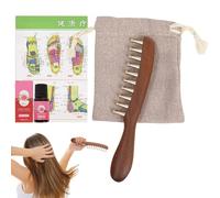 Scalp Massage Comb, Head Gua Sha Meridian Point Brush, Hair Stimulator Tool with Design, Handheld Comb for Men Women Adults, Personal Care Accessory Home Travel Salon