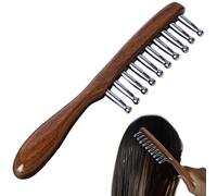 Scalp Massage Comb, Therahertz Anti Static Hair Brush, 19cm Rounded Teeth Detangling Comb for Men Women Long Short Wet Dry Hair Anti Frizz Knot Removal Scalp Use, Gentle Detangling Massage Brush