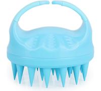 Scalp Massage Shampoo Brush with Long & Soft Silicone Hair for Hair Care and Head Massage,Ergonomic Hair Washing Brush for Dandruff and Hair Growth Light Blue