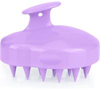 Scalp Massage Shampoo Brush with Soft Silicone Bristles for Scalp Care,Relax and Remove Dandruff,Purple