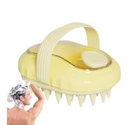 Scalp Massager - Shampooing Brush | Silicone Soft Bristles Scrubber Exfoliator for Dandruff Removal Head Massage Brush for Stress Relief Home Spa Wet Dry Hair Scrubber for All Hair Types