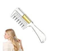 Scalp Oil Applicator Comb, Root Hair Oiling Tool with Roller Ball and | Roller Ball Design for Precise and Even Scalp Application, Visible Liquid Level Window for Easy Monitoring, Portable and