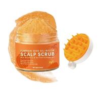 Scalp Scrub,Pumpkin Seed Oil Scalp Exfoliator With Biotin & Rosemary,Huile de pépins de citrouille - Scalp scrubber,Hair Scrub with Scrubber,Exfoliant pour cuir chevelu,pour éliminer les dépôts