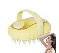 Scalp Scrubber, Hair Scalp Massager, ABS Material, Silicone Soft Bristles, Gentle Exfoliator For Stress Relief, Promotes, Wet And Dry Hair Use, 3.5x3.1 In, 1 Piece