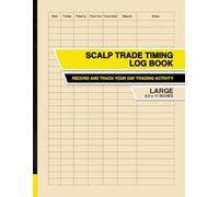Scalp Trade Timing Log Book: Record and Track Your Day Trading Activity | Large