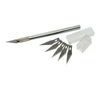 Scalpel - TRANSOTYPE - 150 mm - 5 lames de rechange - Aluminium - Capuchon de protection