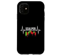 Scalper Heartbeat - Crypto Scalping Trading Pulse Line Coque pour iPhone 11