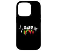Scalper Heartbeat - Crypto Scalping Trading Pulse Line Coque pour iPhone 14 Pro