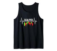 Scalper Heartbeat - Crypto Scalping Trading Pulse Line Débardeur