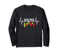 Scalper Heartbeat - Crypto Scalping Trading Pulse Line Manche Longue