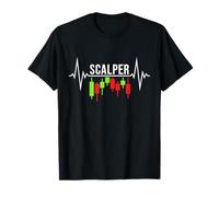Scalper Heartbeat - Crypto Scalping Trading Pulse Line T-Shirt