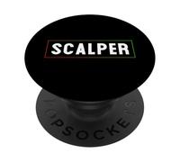Scalper - Scalping Crypto et Day Trading pour Dad Trader PopSockets PopGrip Adhésif