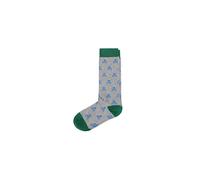 Scalpers Chaussettes 'Skull' bleu roi / gris / vert foncé, Taille 35-37