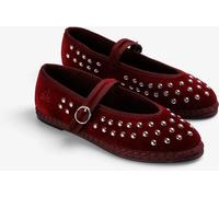 Scalpers Scalpers Red Studded Skull Slippers Red eu39