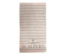 Scalpers Serviette 90 x 180 cm 100% Coton 500 g/m² Beige à Rayures Home