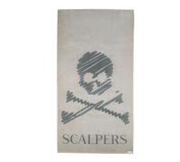 Scalpers Serviette 90 x 180 cm 100% Coton 500 g/m² Beige avec Logo Home