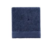 Scalpers Serviette de Toilette Nidus 50 x 100 cm, 100% Coton, 550 g/m², Bleu Marine, Broderie avec Logo Home