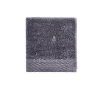 Scalpers Serviette de Toilette Nidus 50 x 100 cm, 100% Coton, 550 g/m², Gris, Broderie avec Logo Home