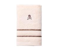 Scalpers Serviette d'invité Beige à Rayures Marron 30 x 50 cm 100% Coton 470GSM Home