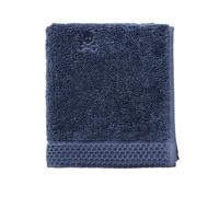 Scalpers Serviette d'invité Nidus 30 x 50 cm, 100% Coton, 550 g/m², Bleu Marine, Broderie avec Logo Home