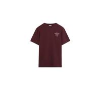 Scalpers T-Shirt 'Perfect Night' bourgogne / rouge pastel / blanc, Taille M