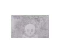 Scalpers - Tapis de Bain antidérapant Motif tête de Mort 50 x 80 cm en Coton Gris