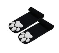 SCALZE Bas De Contention Femme Cat Paw Stocks 3D Cat Cat Claw Bonnets for Femmes Paw Stocks High Stocks Bas pour Porte Jarretelle (Color : Big Paw, Size : One Size)