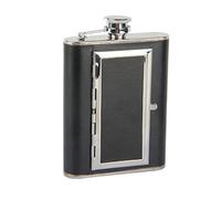 SCALZE Flasque Flacon créatif Cigarette Cuir flagelleux Bouchon de la Hanche 6oz Whisky Liqueur en métal Alcool Flask Bouteille de Bouteille de Bouteille en Cuir Hip Flask