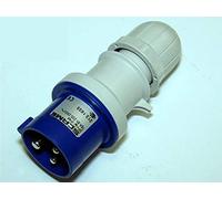 Scame 213.1633 Série Optima, prise IP44 2P + E poteaux, 16 A, 200 V-250 Vac, position de 6 heures, Bleu