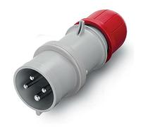 scame 213.3236 série Optima, prise IP44, 3p + E pôles, 32 A, 380 V-415 Vac, 6 heures Position, rouge