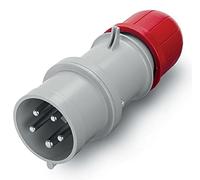 Scame 213.3237 Série Optima, prise IP44 3P + N + E poteaux, 32 A, 346 V-415 Vac, position de 6 heures, Rouge