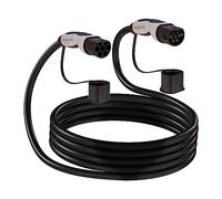 Scame | Câble de Recharge des Batteries pour Voiture électrique - Connexion monophasée câble Type 2 a Type 2-7,4 Kilowatt - 32 Ampères - Longueur 7,5 mètres, Noir et Gris.