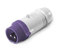 Scame Fiche Volant 2P+T 16A 6H IP67 Couleur Violet 50Hz 24V 230.1600