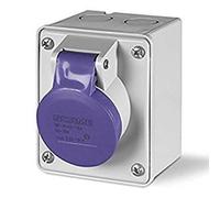 scame IEC309 - Base IP44 3 pôles 16 A 20 - 25 V entrée - PG