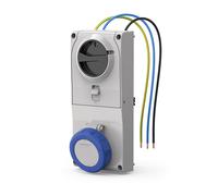 Scame Proxima prise à verrouillage 2P+E 16A bleu - 408.1683