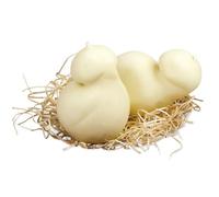 Scamorza de lait de Buafala | Laiterie Mail | Fromage frais | 4 pièces de 250 g | 1 kg | Bataille | Campanie