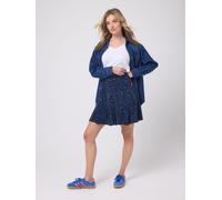 SCAMP & DUDE SCAMP & DUDE Blue Rock and Roll Leopard Skater Skirt Blue EU 48 (UK 20)