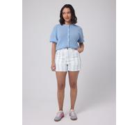 SCAMP & DUDE SCAMP & DUDE Blue Stripe Patch Pocket Denim Shorts Blue EU 48 (UK 20)