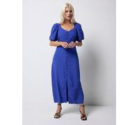 SCAMP & DUDE SCAMP & DUDE Blue Sweetheart Puff Sleeve Tea Dress Blue EU 48 (UK 20)