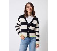 SCAMP & DUDE SCAMP & DUDE Cream Cardigan with Bold Stripe