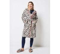 SCAMP & DUDE SCAMP & DUDE Cream Cheetah & Lightning Bolt Dressing Robe Cream EU 36 (UK 8)