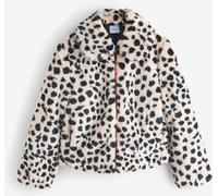 SCAMP & DUDE SCAMP & DUDE Cream Faux Fur Jacket Cheetah